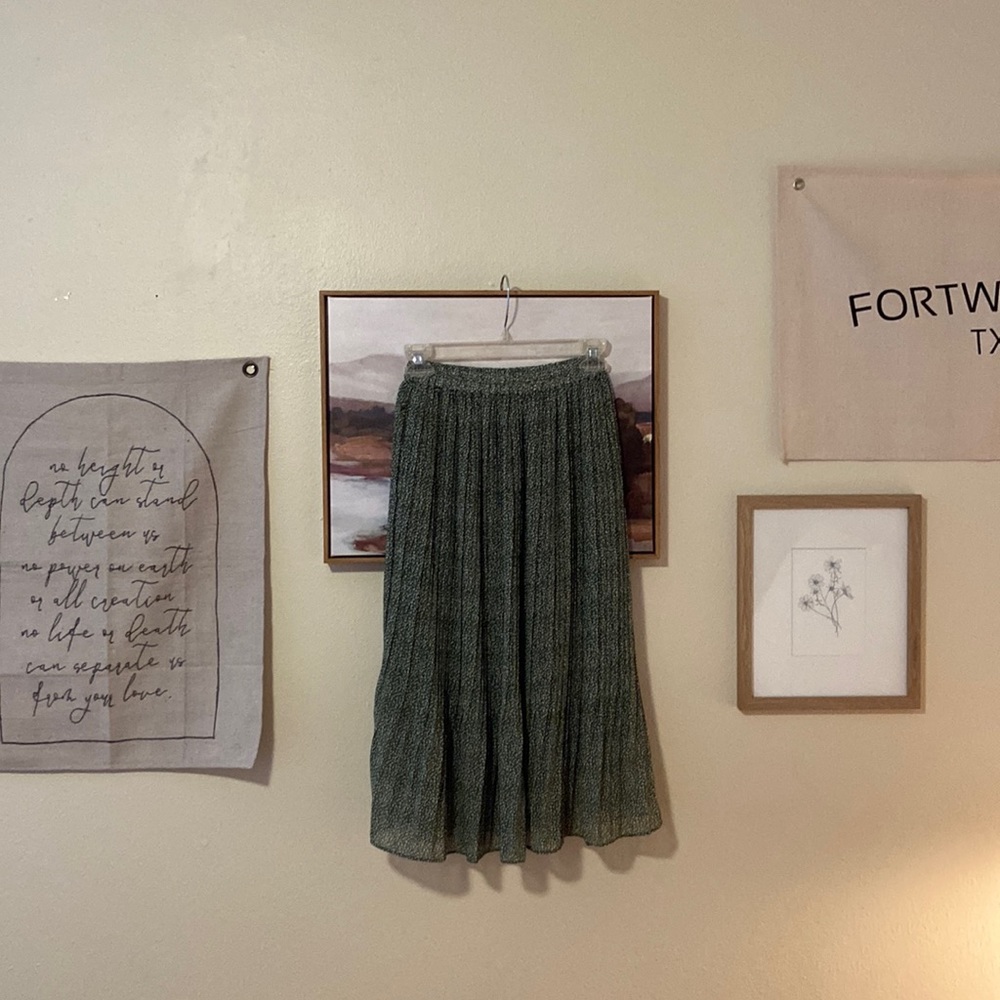 Green Midi Skirt